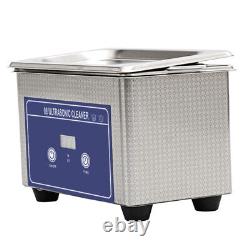0.8L Stainless Steel Ultrasonic Cleaner For Jewellery Glasses Watch Dentures etc