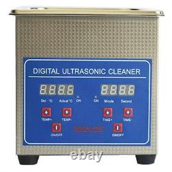 1.3L Stainless Steel Ultrasonic Cleaner Cleaning Machine JPS-08A 110V/220V NEW