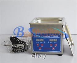 1.3L Stainless Steel Ultrasonic Cleaner Cleaning Machine JPS-08A 110V NEW