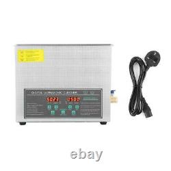 10L Digital Stainless Ultrasonic Cleaner Ultra Sonic Cleaning Tank Timer Heater
