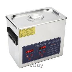 10L Digital Stainless Ultrasonic Cleaning Tank Ultra Sonic Cleaner Timer Heated