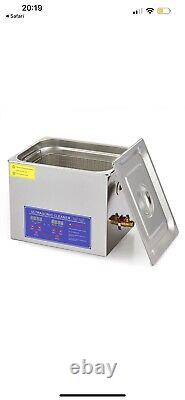 10L Digital Ultrasonic Cleaner Stainless Steel Cleaner Machine with Heater Timer