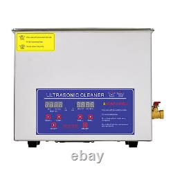 10L Digital Ultrasonic Cleaner Stainless Steel Washing Machine with Heater Timer
