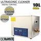 10l Digital Ultrasonic Cleaner Timer Heat Ultra Sonic Cleaning Stainless Tank