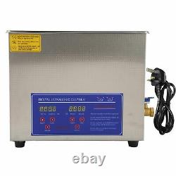 10L Digital Ultrasonic Cleaner Timer Stainless Ultra Sonic Cleaning Bath Tank ly