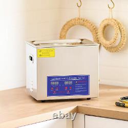 10L Digital Ultrasonic Cleaner Washing Machine with Heater Timer Stainless Steel