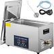 10l Digital Ultrasonic Cleaner With Heater 28/40khz 0-80 Large Stainless Steel