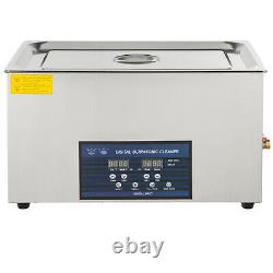 10L Digital Ultrasonic Cleaner with Heater 28/40KHz 0-80 Large Stainless Steel