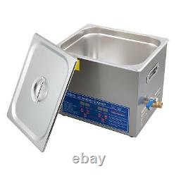 10L Professional Digital Ultrasonic Cleaner Timer 304 Stainless Steel Cotainer