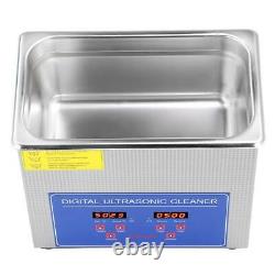 10L Stainless Ultrasonic Cleaner Ultra Sonic Bath Cleaning Tank Timer Heater