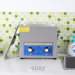 120W Ultrasonic Cleaner for Home Office School Lab 3.2L Basin 100W Heater Timer