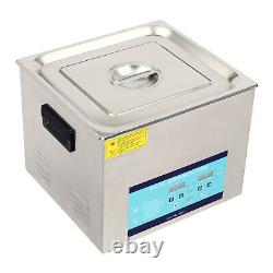 15L 40KHz Digital Ultrasonic Cleaner Timer Stainless Steel Cotainer With degas