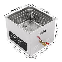 15L Digital Stainless Steel Ultrasonic Cleaner Ultra Sonic Bath Cleaning Machine