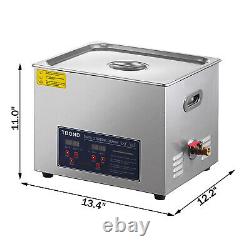 15L Digital Stainless Ultrasonic Cleaner Ultra Sonic Bath Cleaning Timer Heater