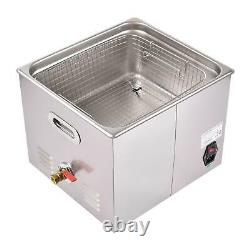 15L Digital Ultrasonic Cleaner Heater Timer Stainless Steel Tank Industry&Home