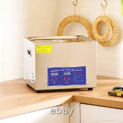 15L Digital Ultrasonic Cleaner Stainless Steel Cleaning Machine with Heater Timer