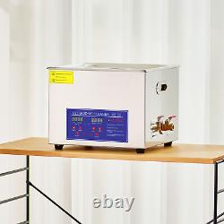 15L Digital Ultrasonic Cleaner Stainless Steel with Heater Timer Cleaning Machine