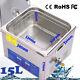15l Digital Ultrasonic Cleaner Ultra Sonic Bath Stainless Steel Cleaning Tank Uk
