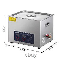 15L Professional Digital Ultrasonic Sonic Cleaner Container 304 Stainless Steel