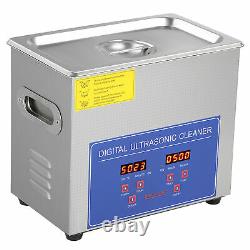 15L Stainless Ultrasonic Cleaner Heated Sonic Cleaning Machine Baths Tank Time
