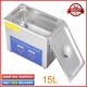 15l Stainless Ultrasonic Cleaner Heated Unit Digital Basket With Timer Heater Uk