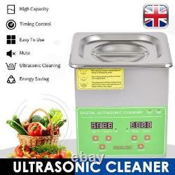 15L Stainless Ultrasonic Cleaner Ultra Sonic Bath Cleaning Tank Timer Heater UK