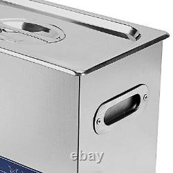 15L Ultrasonic Cleaner Cleaning Jewellery Brushed Tank Cleaning Dishware UK