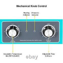 15L Ultrasonic Cleaner Knob Control with Heater Timer Stainless Cleaning Machine