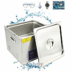 15L Ultrasonic Cleaner Ultra Sonic Tank Bath Cleaning 360W PS-60A UK Plug 220V