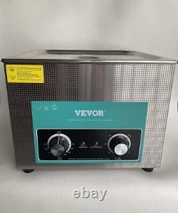 15L Vevor knob ultrasonic cleaning machine stainless steel with heater & timer
