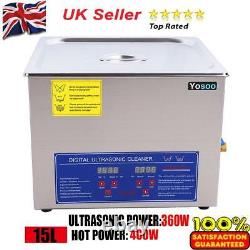 15l Digital Stainless Ultrasonic Cleaner Ultra Sonic Bath Tank Timer Heater Ce