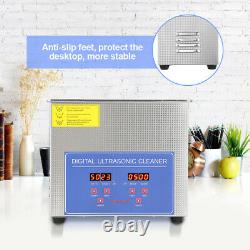 15l Stainless Steel Ultrasonic Cleaner Ultra Sonic Bath Cleaning Tank Timer Set
