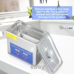15l Stainless Steel Ultrasonic Cleaner Ultra Sonic Cleaning Tank Timer Heater Uk