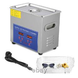 15l Stainless Ultrasonic Cleaner Commercial Bath Cleaner Tank Timer Heater Tool
