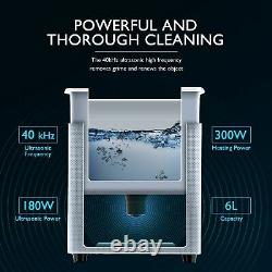 180W Professional Ultrasonic Cleaner 6L Ultrasonic Washer w 300W Heating