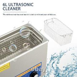 180W Professional Ultrasonic Cleaner 6L Ultrasonic Washer with 300W Heating
