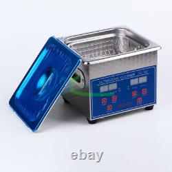 1PCS 1.3L Stainless Steel Ultrasonic Cleaner Cleaning Machine JPS-08A 220V New #