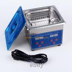 1PCS New 1.3L Stainless Steel Ultrasonic Cleaner Cleaning Machine JPS-08A 220V