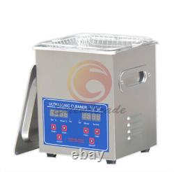 1pc 1.3L Stainless Steel Ultrasonic Cleaner Cleaning Machine JPS-08A 110V New #A
