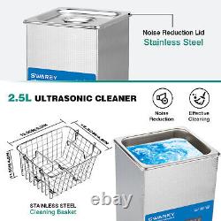 2.5L Digital Ultrasonic Cleaner Ultra Sonic Jewellery Cleaning Timer Heater