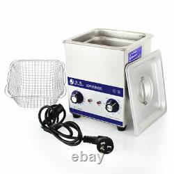220V 2.0L Ultrasonic Cleaner Stainless Mechanical Jewelry Cleaning Machine 80W