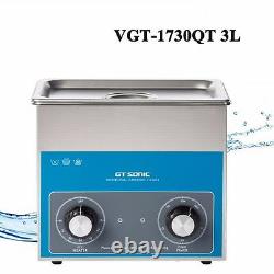 220V 3L Ultrasonic Cleaner Heater Tank Stainless Steel Industry Heated with Timer