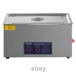 22L Stainless Ultrasonic Cleaner Ultra Sonic Bath Cleaning Timer Tank Heat