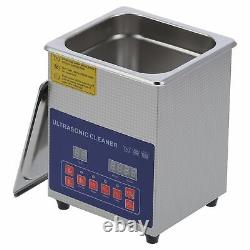 2L 2-frequency Digital Stainless Steel Ultrasonic Cleaner Cleaning Machine