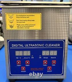 2L Digital Cleaning Machine Ultrasonic Cleaner Stainless Steel with Heater Timer