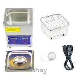 2L Digital Ultrasonic Cleaner Stainless Steel with Heater Timer Washing Machine