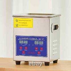 2L Digital Ultrasonic Cleaner Washing Machine with Heater Timer Stainless Steel