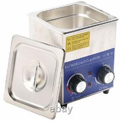 2L Knob Type Mechanical Ultrasonic Cleaner Timer 304 Stainless Steel Cotainer