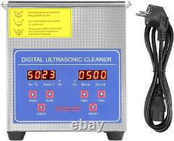 2L Stainless Steel Digital Ultrasonic Cleaner Ultra Sonic Bath Heater Timer