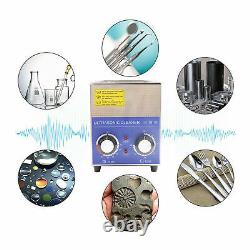 2L Ultrasonic Cleaner Stainless Steel Mechanical Timed Heating Cleaning Machine